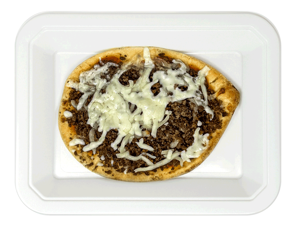 Naan Beef Pizza