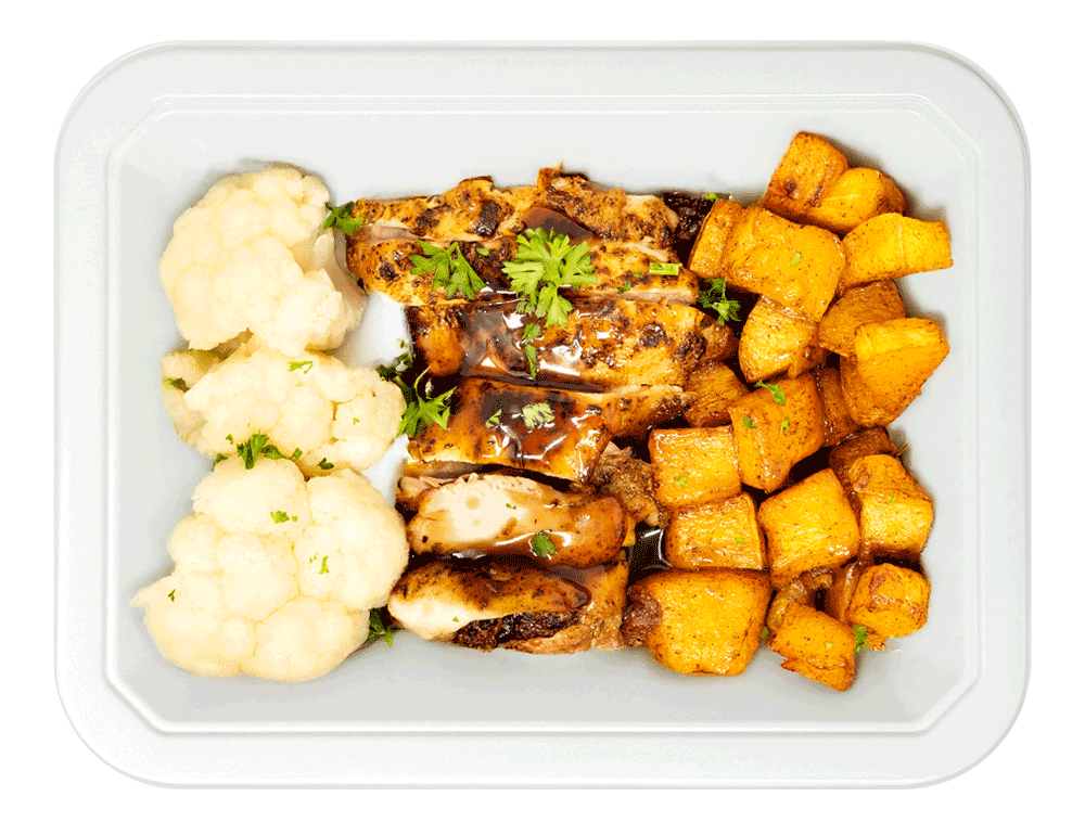 Bourbon Chicken Thighs & Cinnamon Butternut Squash