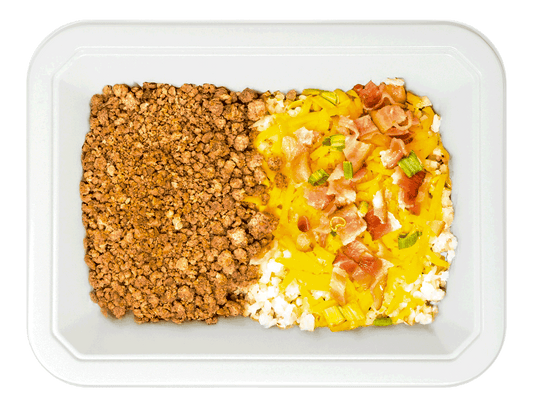Loaded Cauliflower Rice & Beef Dinner