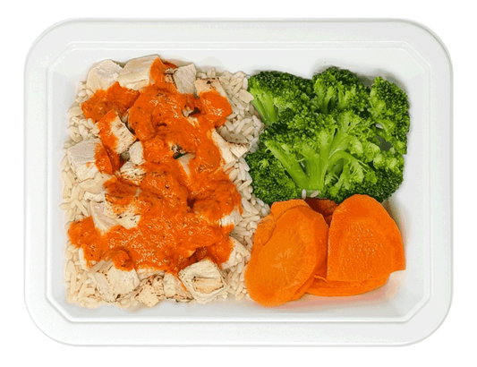 Red Pepper Chicken, Rice & Vegetables