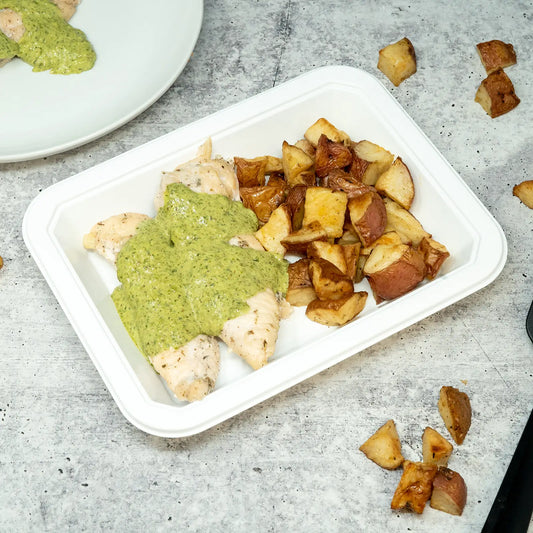 Chicken Tenders with Chimichurri Aioli & Red Potatoes