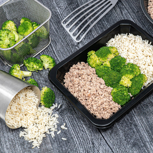 Ground Turkey, White Rice & Broccoli