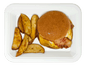 Ranch Burger with Red Potato Wedges